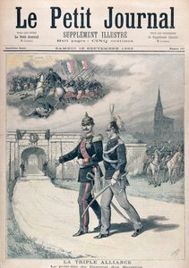 Trippelalliansen, illustration från "Le Petit Journal" 1893